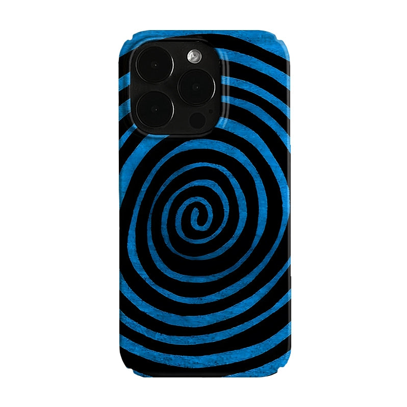 PBCASE Blue Spiral Thread Art Phone Case