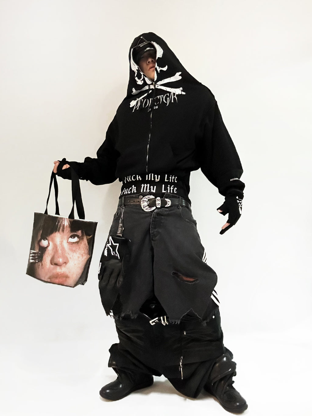 EREBUS Portrait Printed Waterproof Tote Bag