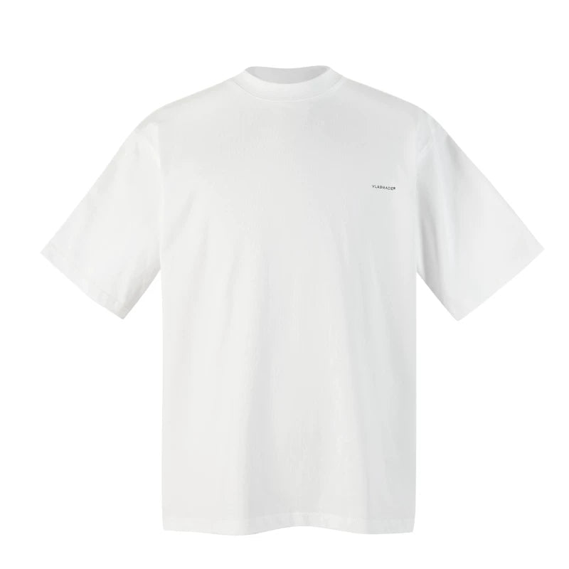 VLABMADE Small Neckline Logo Printing Loose Tee