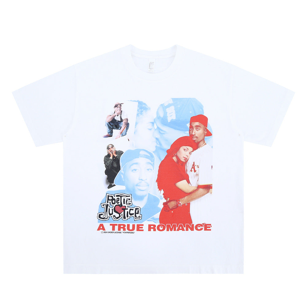 (Clearance) FORGIVNESS 2PAC Portrait Letter 100% Cotton Tee