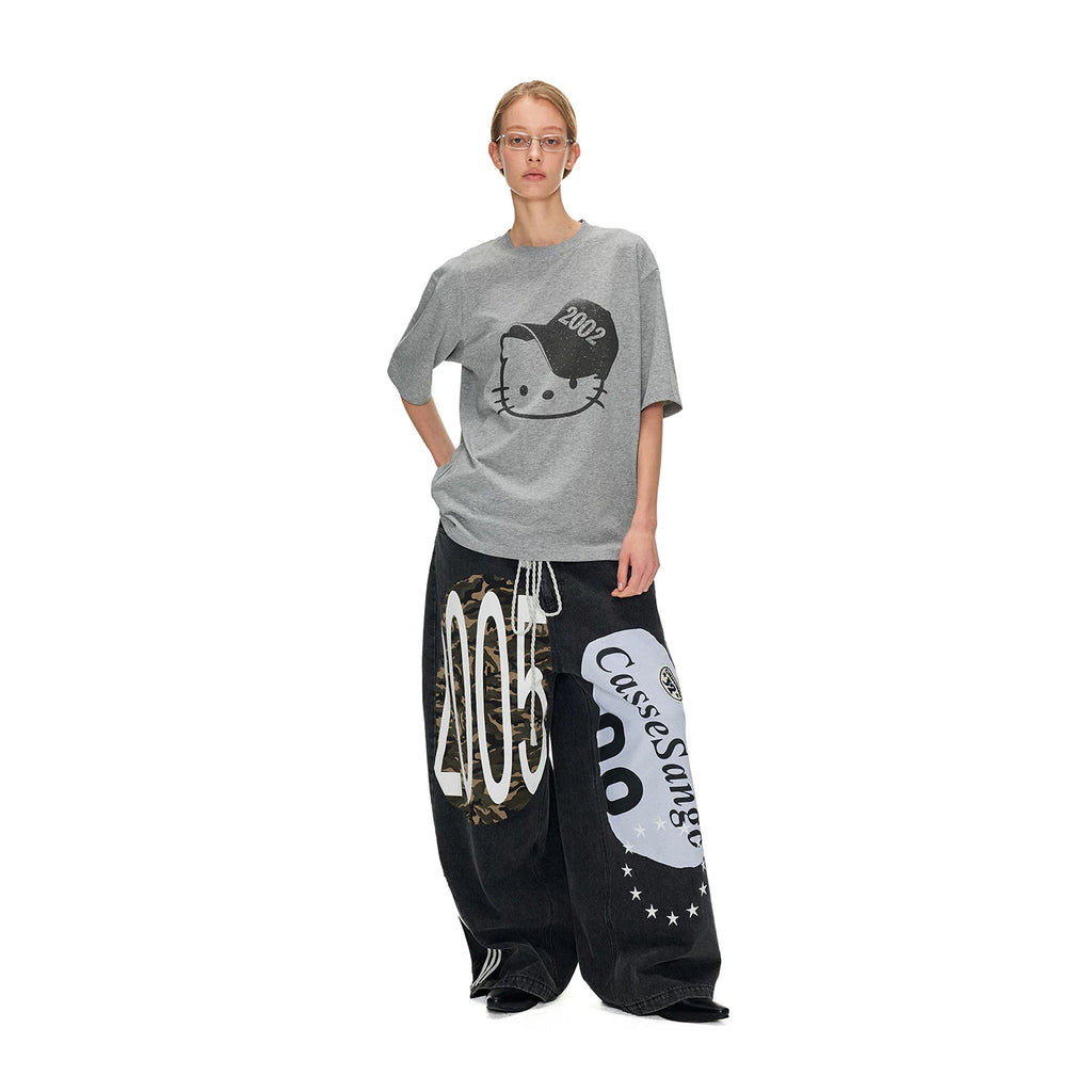 ANTERIOR LOVED Vintage Hello Kitty Loose Casual Tee