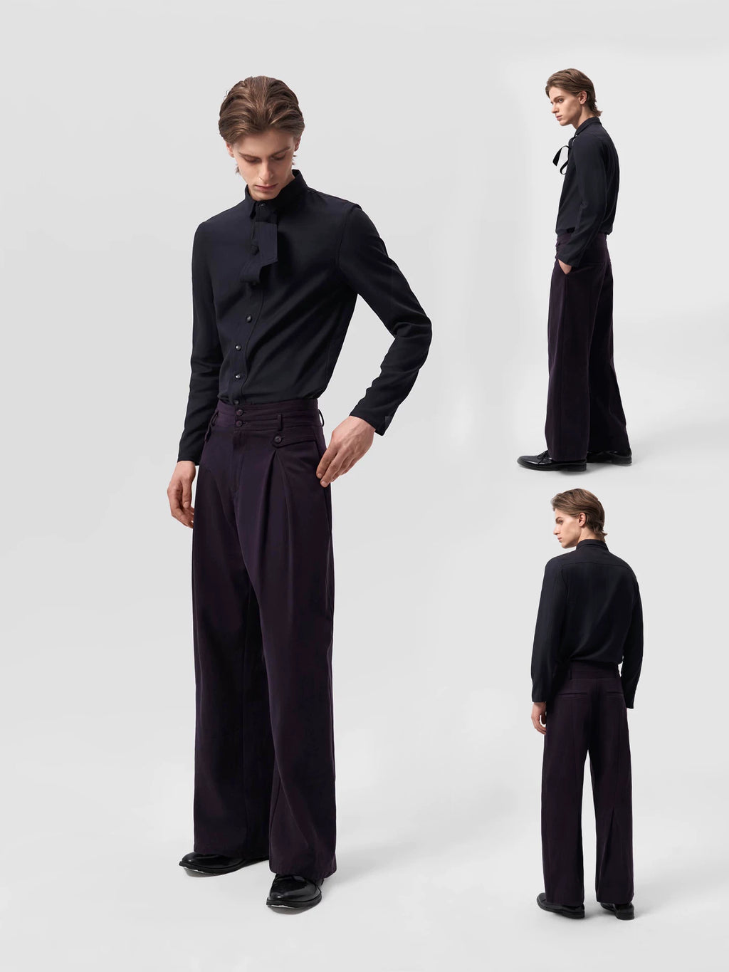 Slight Vogue Pleated Versatile Casual Pants