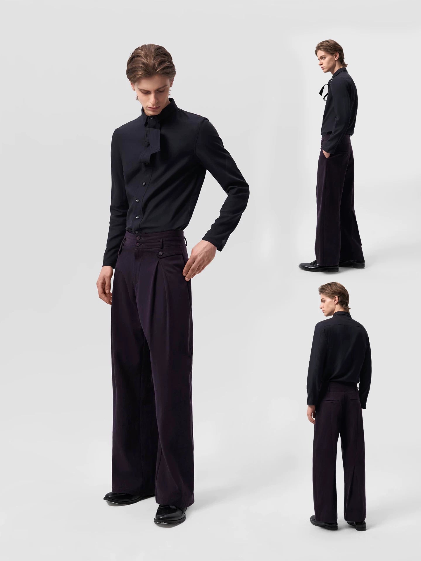Slight Vogue Pleated Versatile Casual Pants
