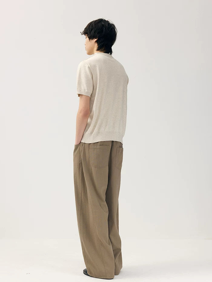 CARPEM Crimped Casual Knitted Tee