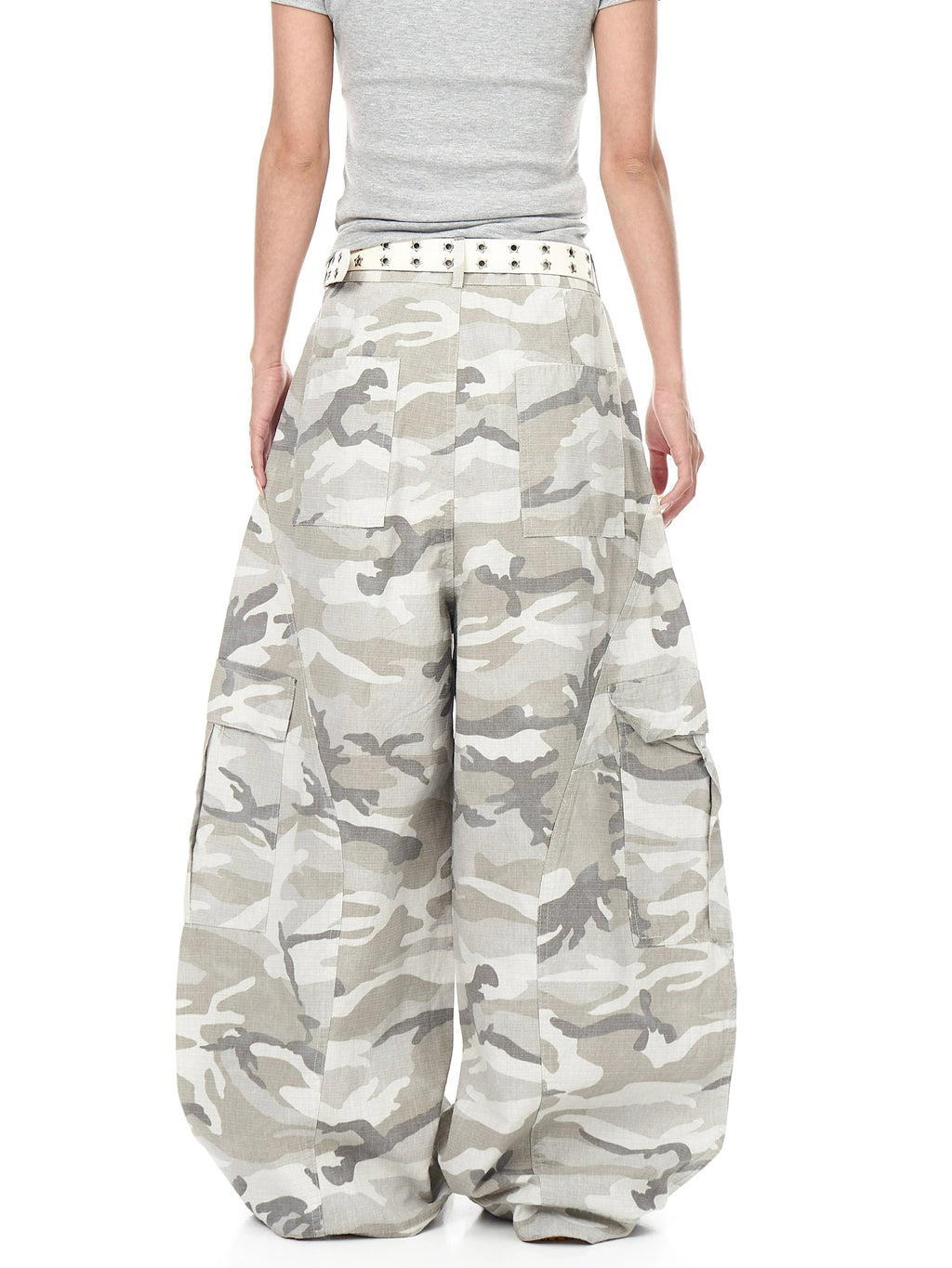 BLACKLISTS Vintage Multi-pocket Camouflage Scimitar Cargo Pants