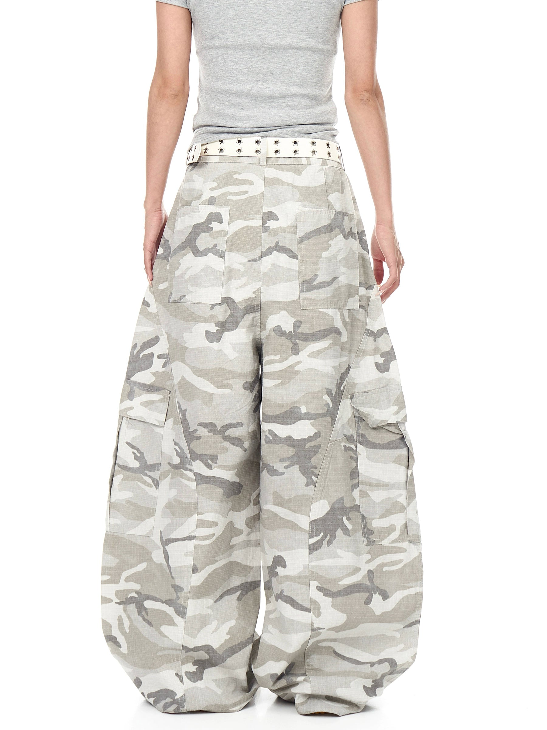 BLACKLISTS Vintage Multi-pocket Camouflage Scimitar Cargo Pants