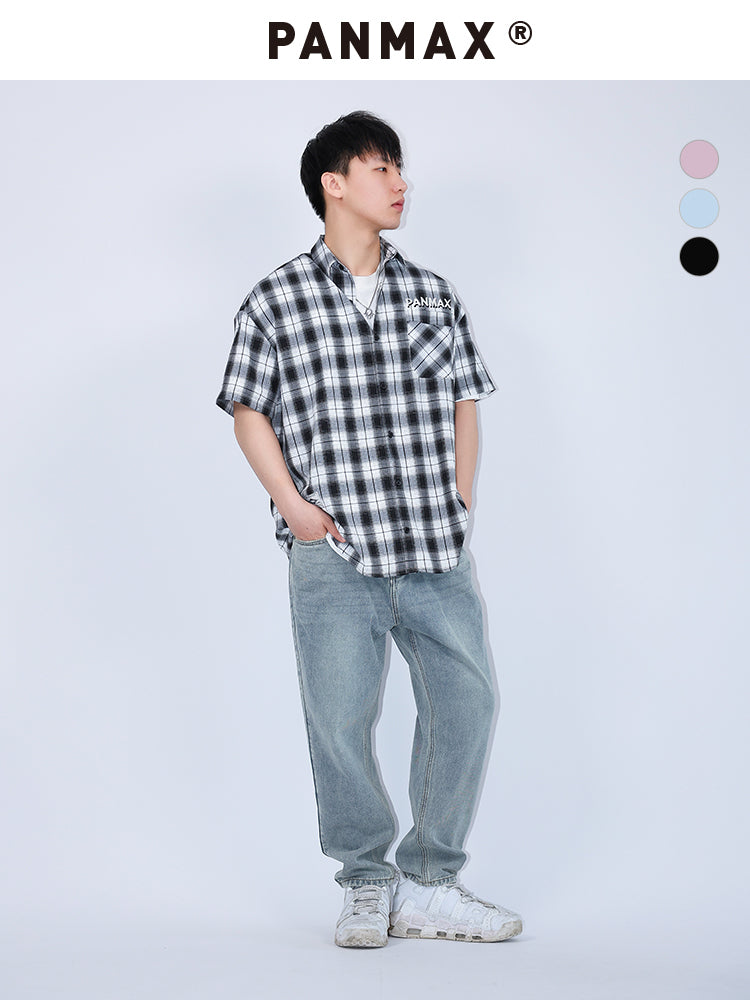 PANMAX Plaid Guochao Loose Shirt