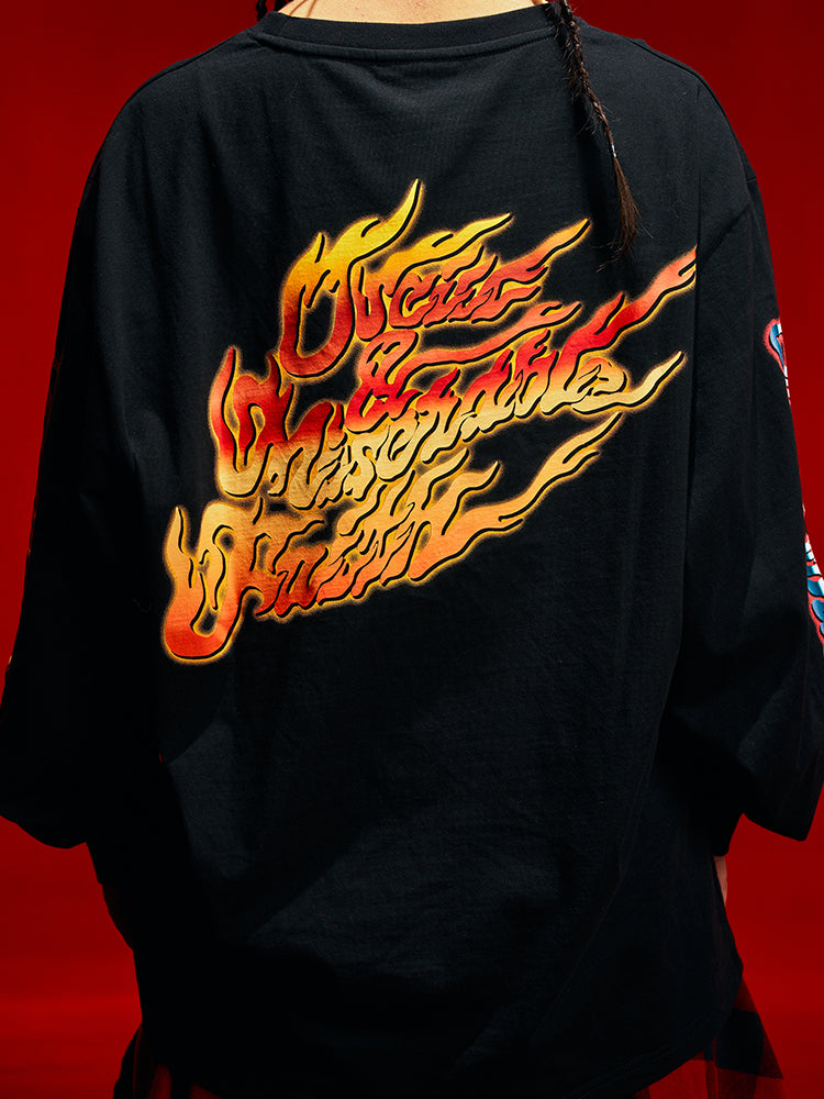 OSCILL Industrial X Pain Band Long Sleeve Tee