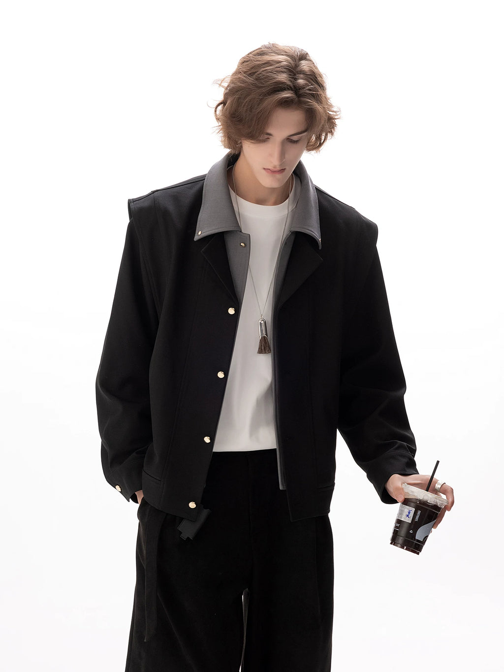 CHOR Retro Stiff Lapel Jacket