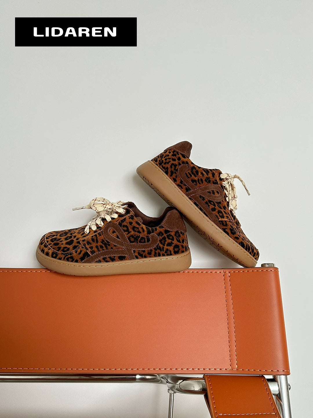 Lidaren Produced Leather Vintage Inner Heightening Casual Versatile Shoes