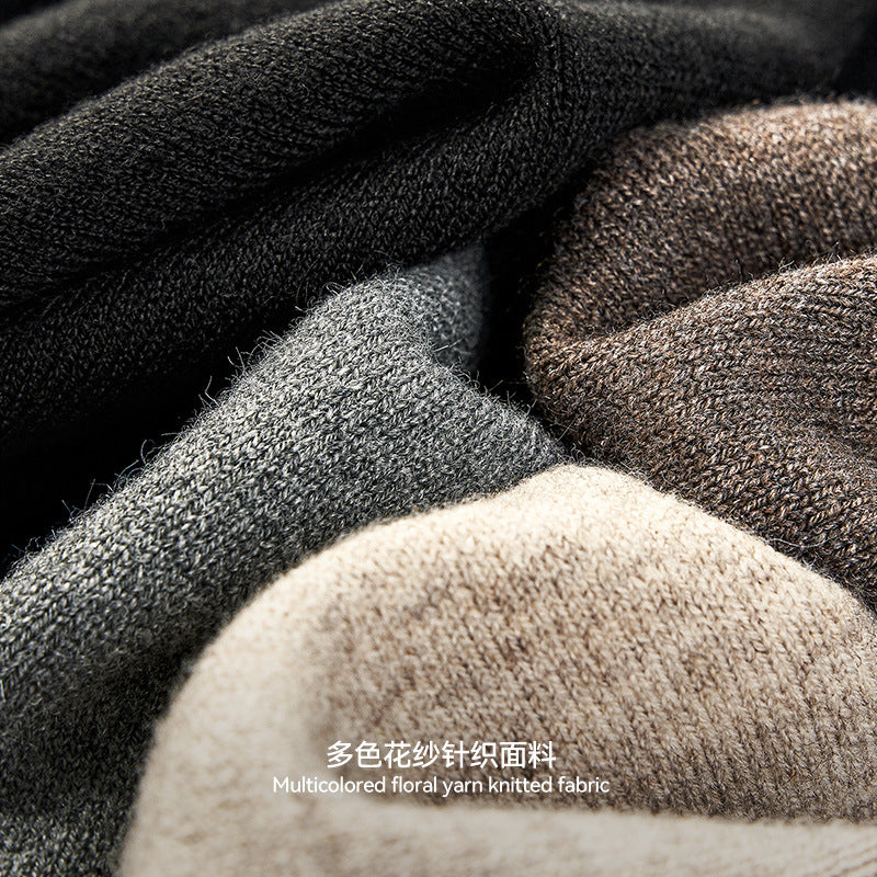 (Clearance) Inflation Loose Warm Knitted Round Neck Tee