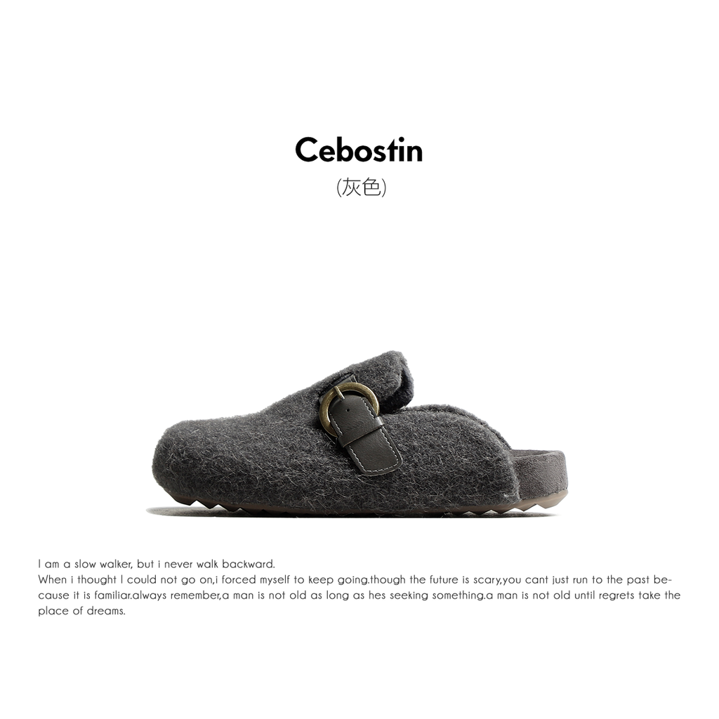 Cebostin Height Increase Outer Wear A Pedal Lazy Shoes