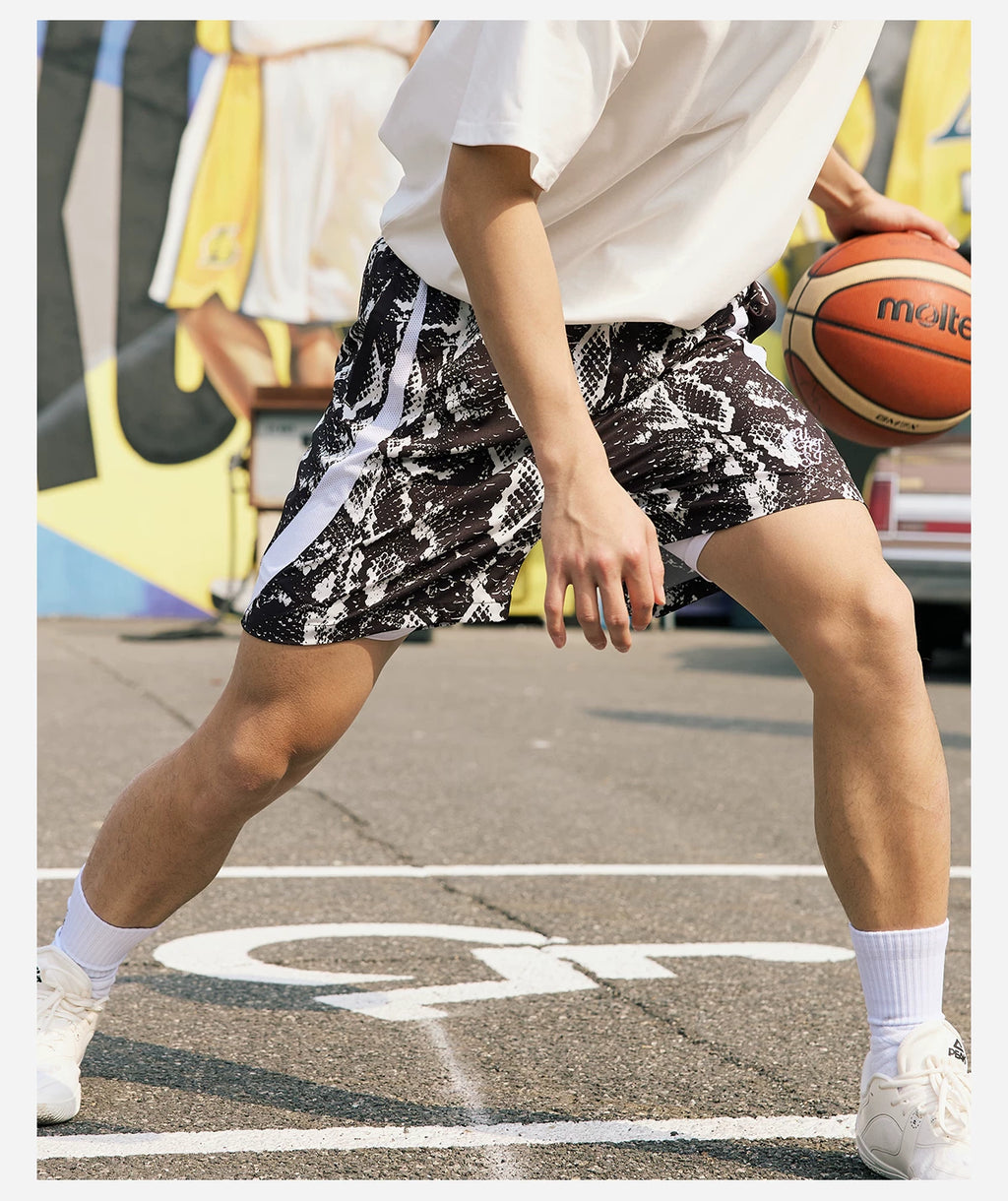 LUSHISI Snake Print Sweat-wicking Breathable Shorts