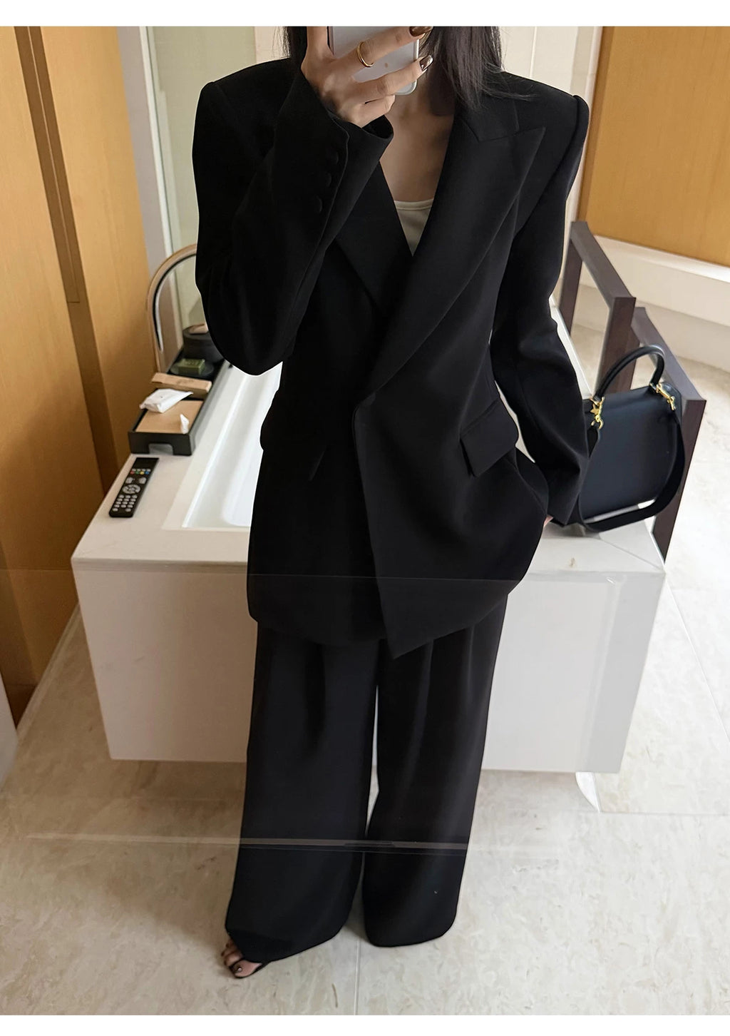 CHUYUQI Temperament Silhouette Suit Suit