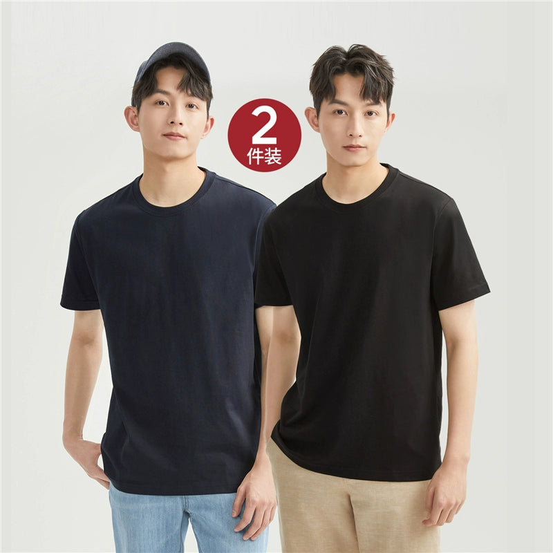 Giordano Knitted Cotton Round Neck Tee
