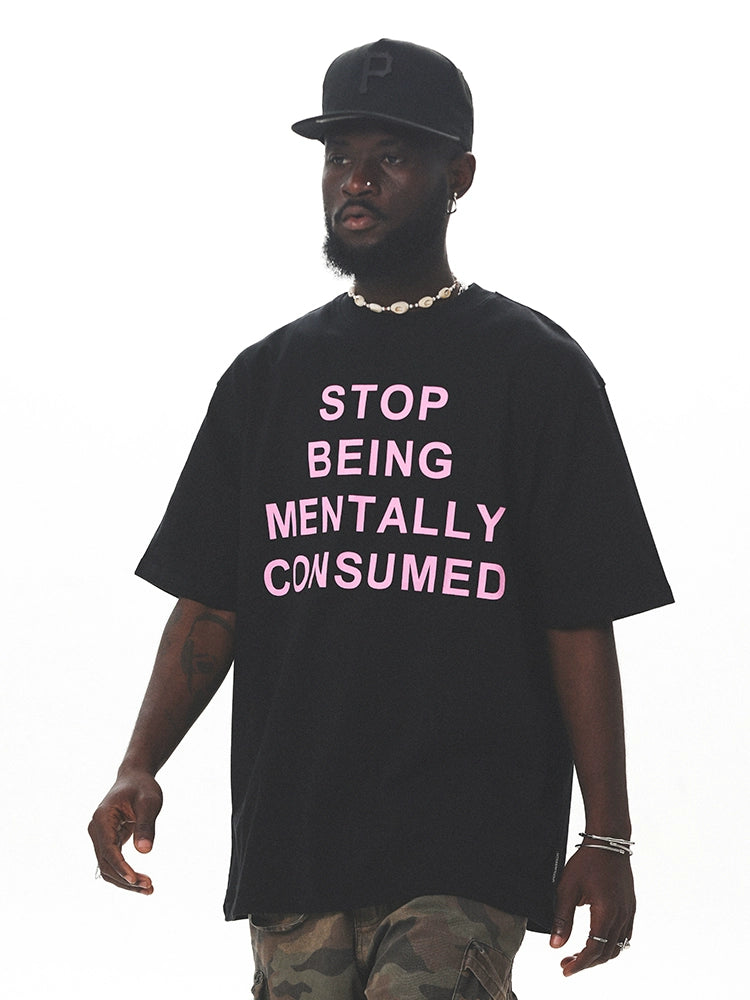 UNTILWERICH Heavy Street Letter Print Tee