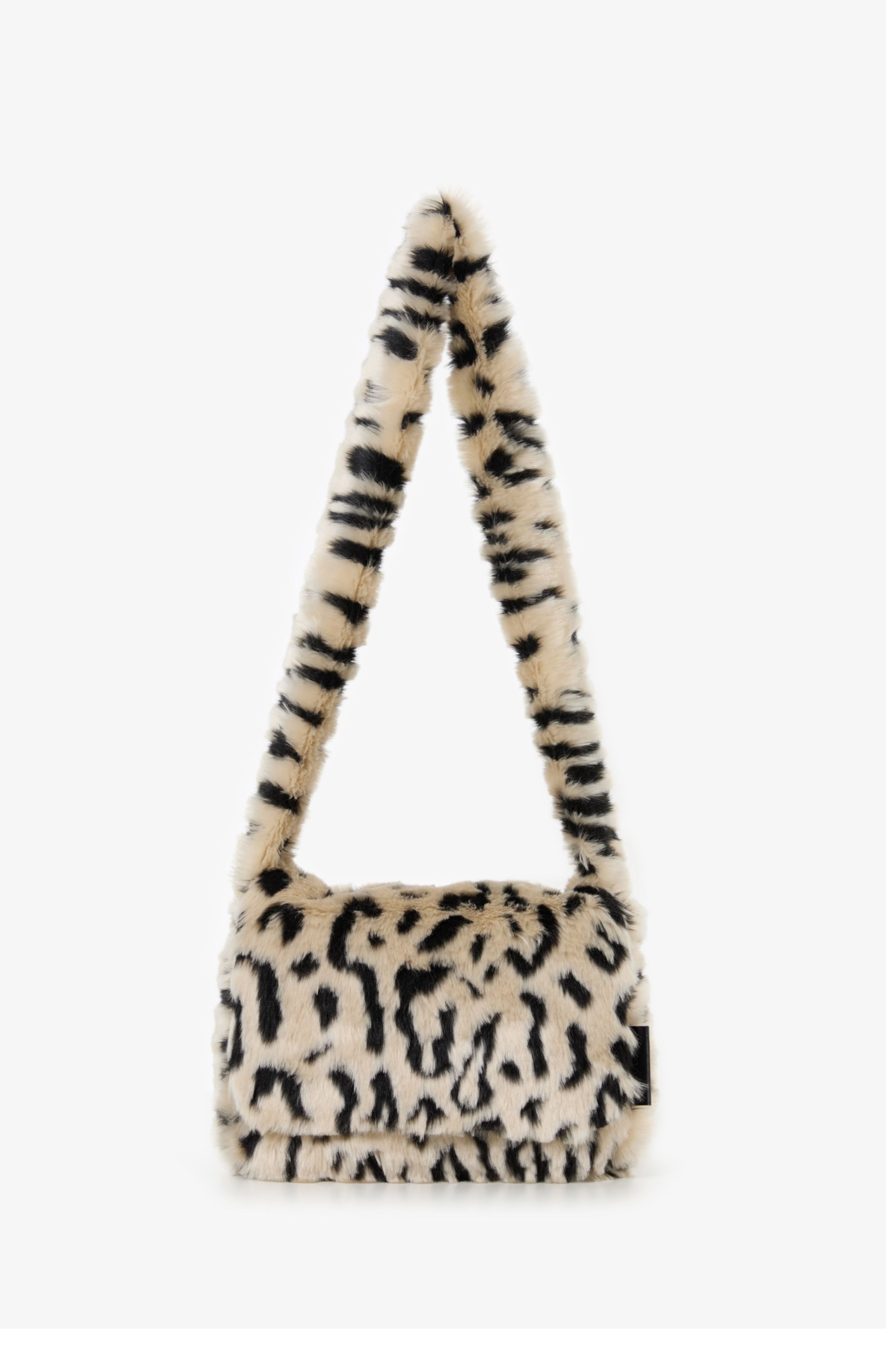 DirtySix spotted leopard flip square bag