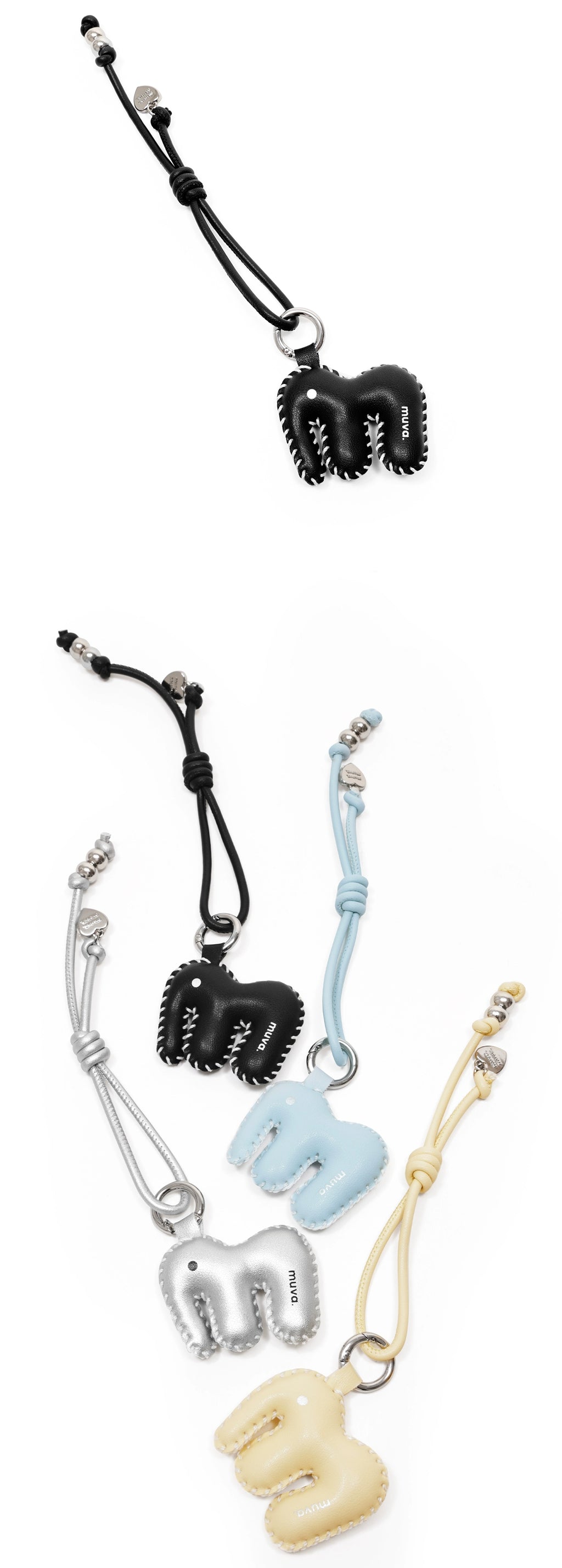 MUVA Knot Wound Baby Elephant Bag Pendant