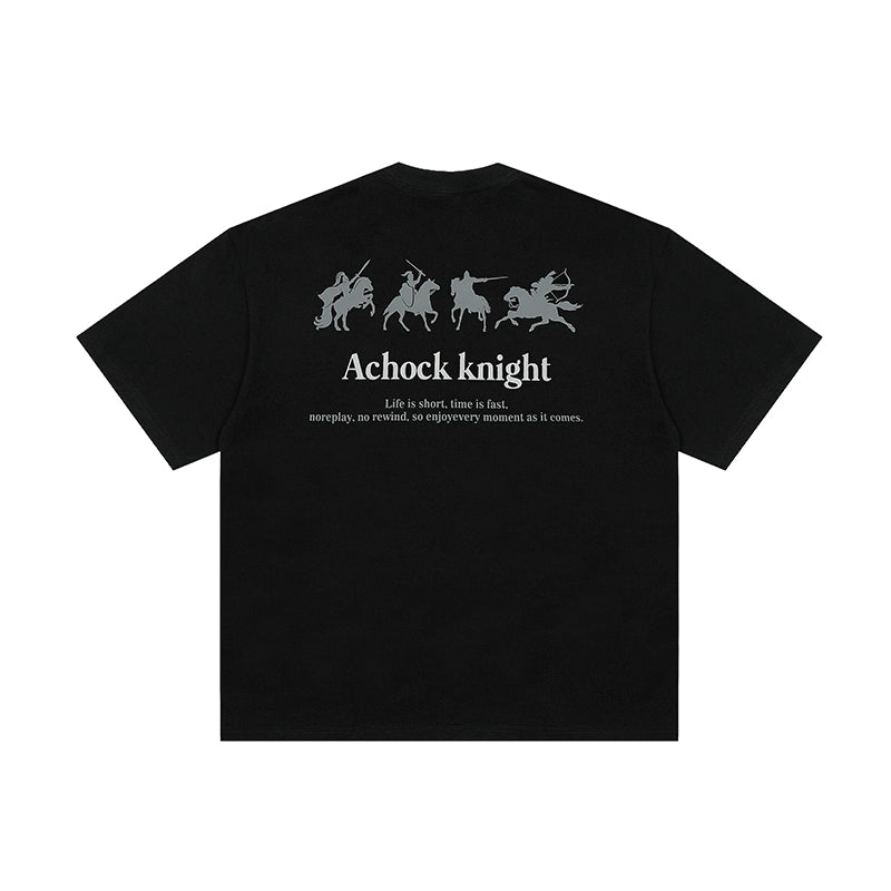 Achock Knight Print Casual Tee