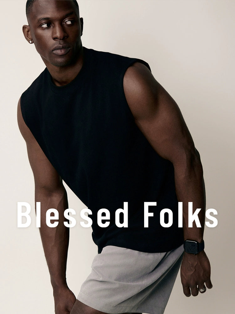 Blessed Folks Vintage Fitness Casual Vest Sports Vest