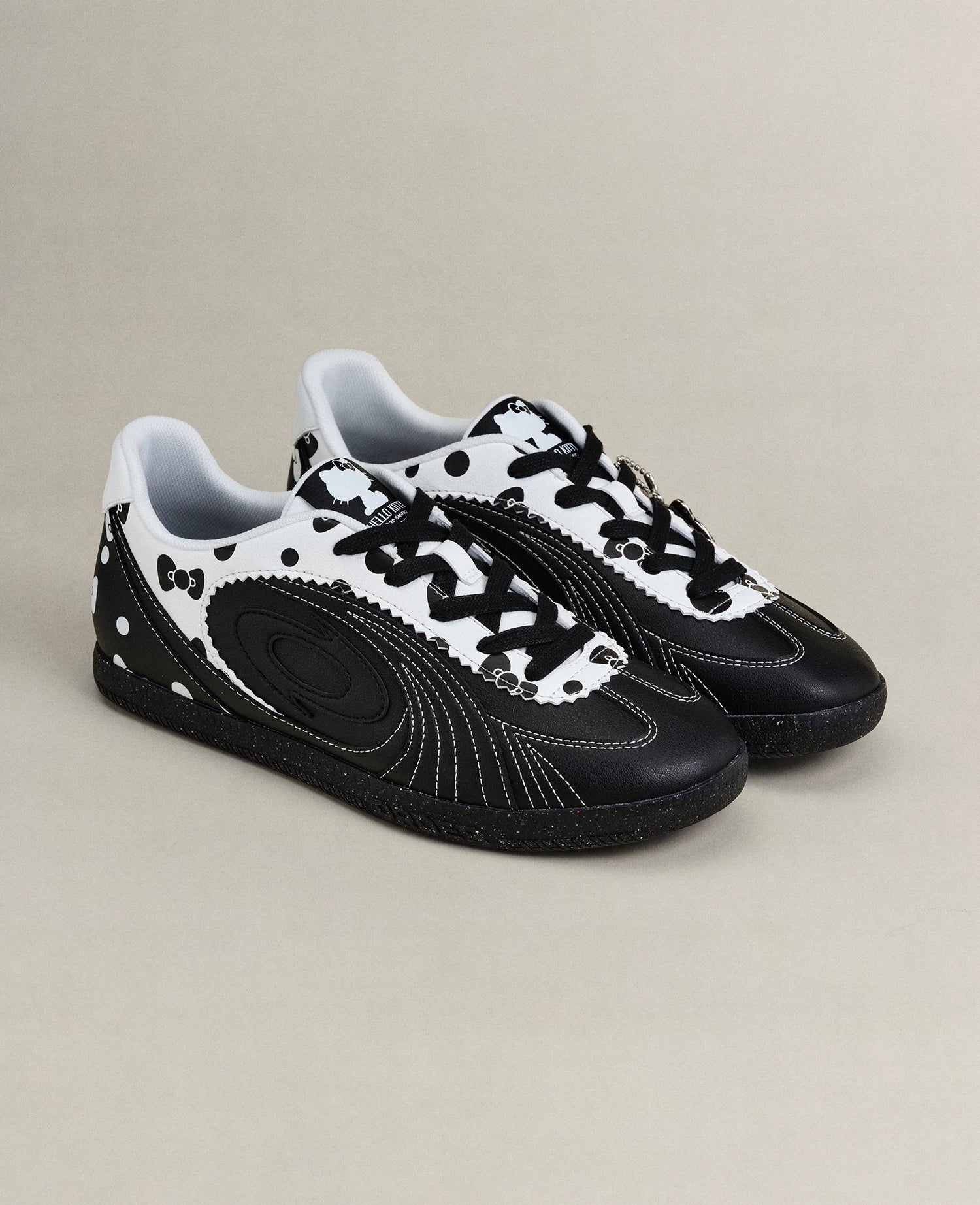 OLDORDER Polka Dot Kitty Casual Versatile Flats
