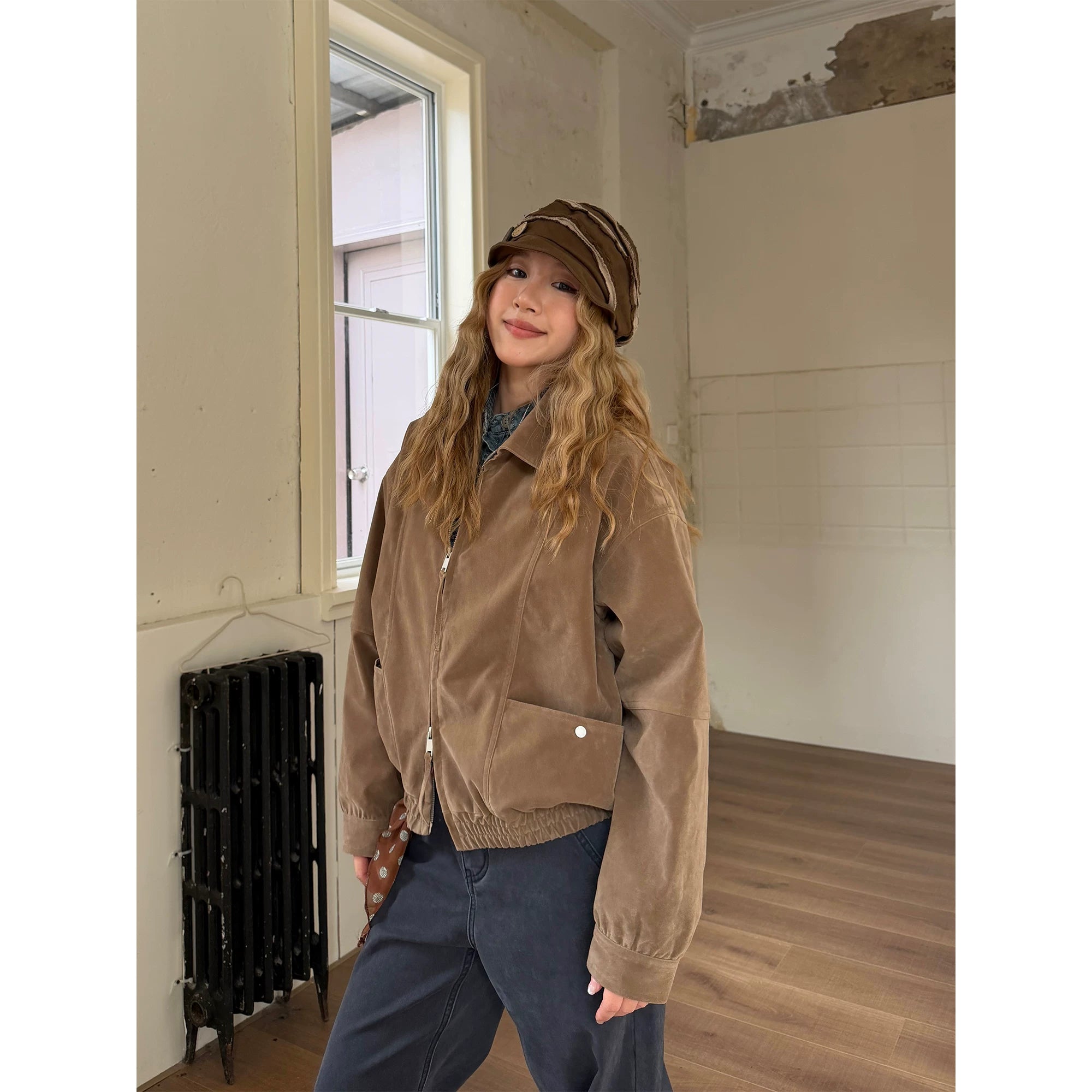 CCYE Suede Spliced Maillard Jacket