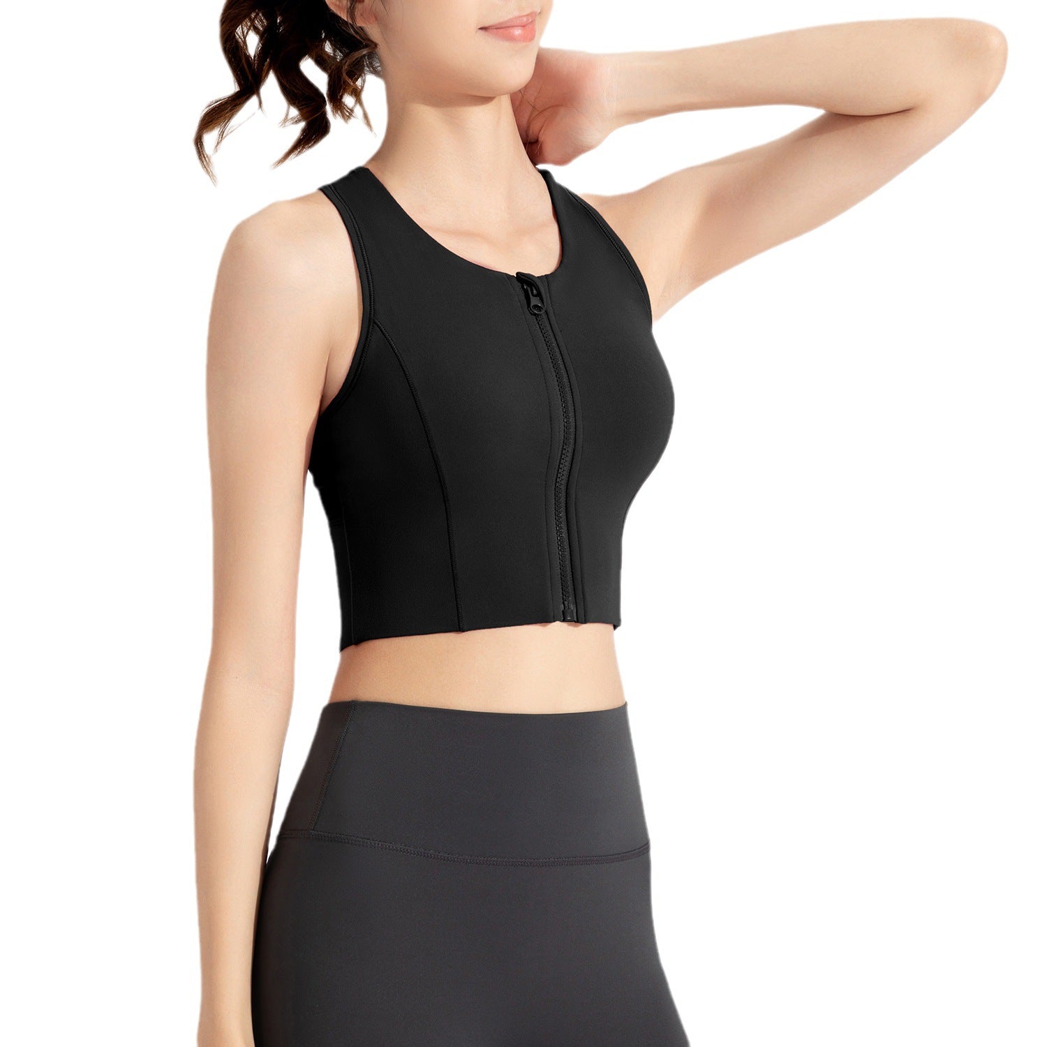 Athena Lulu Naked Zip Yoga Vest