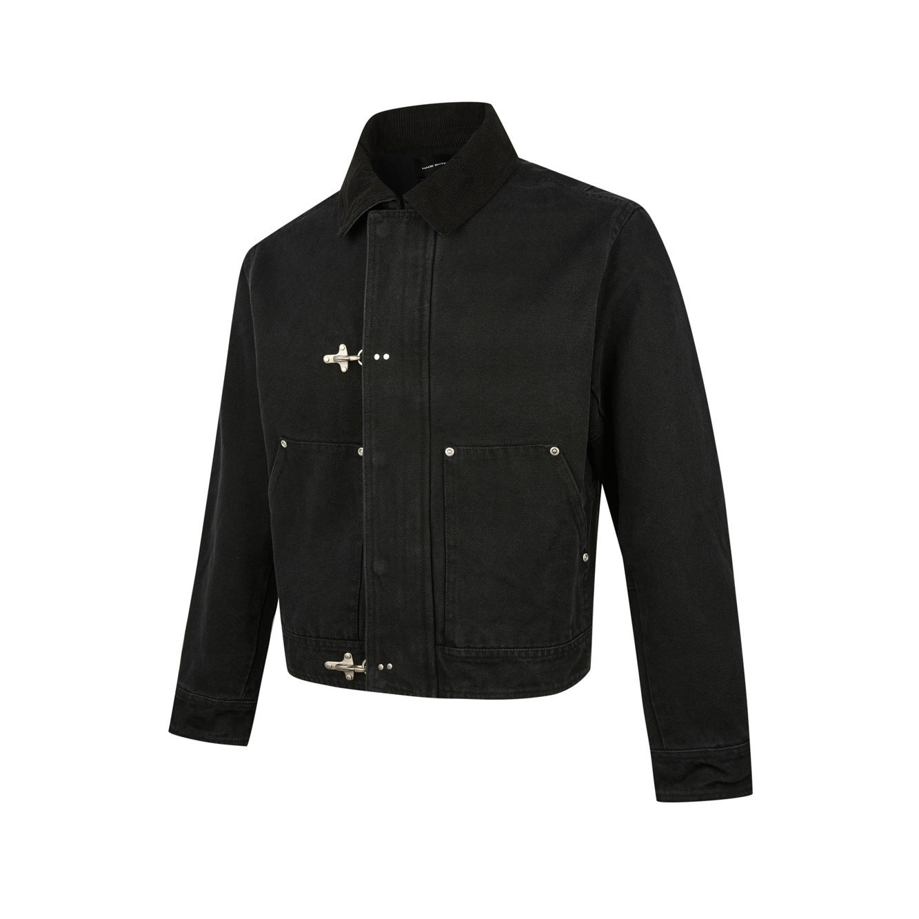 EME Lapel Retro Short and Wide Tooling Jacket