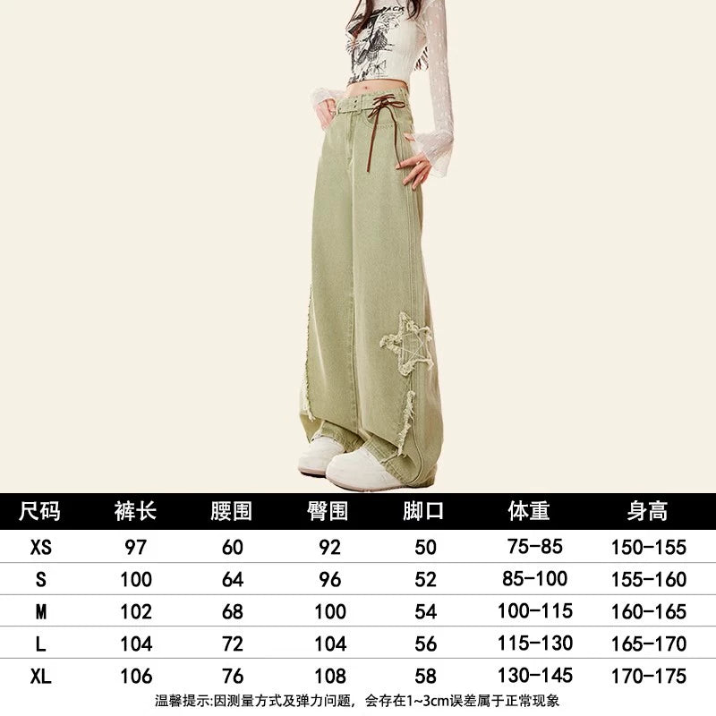 ZRSEE Wide-leg Star Jeans