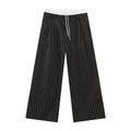 MTLCLOTHES Vintage Stitched Fake Two-piece Striped Trousers