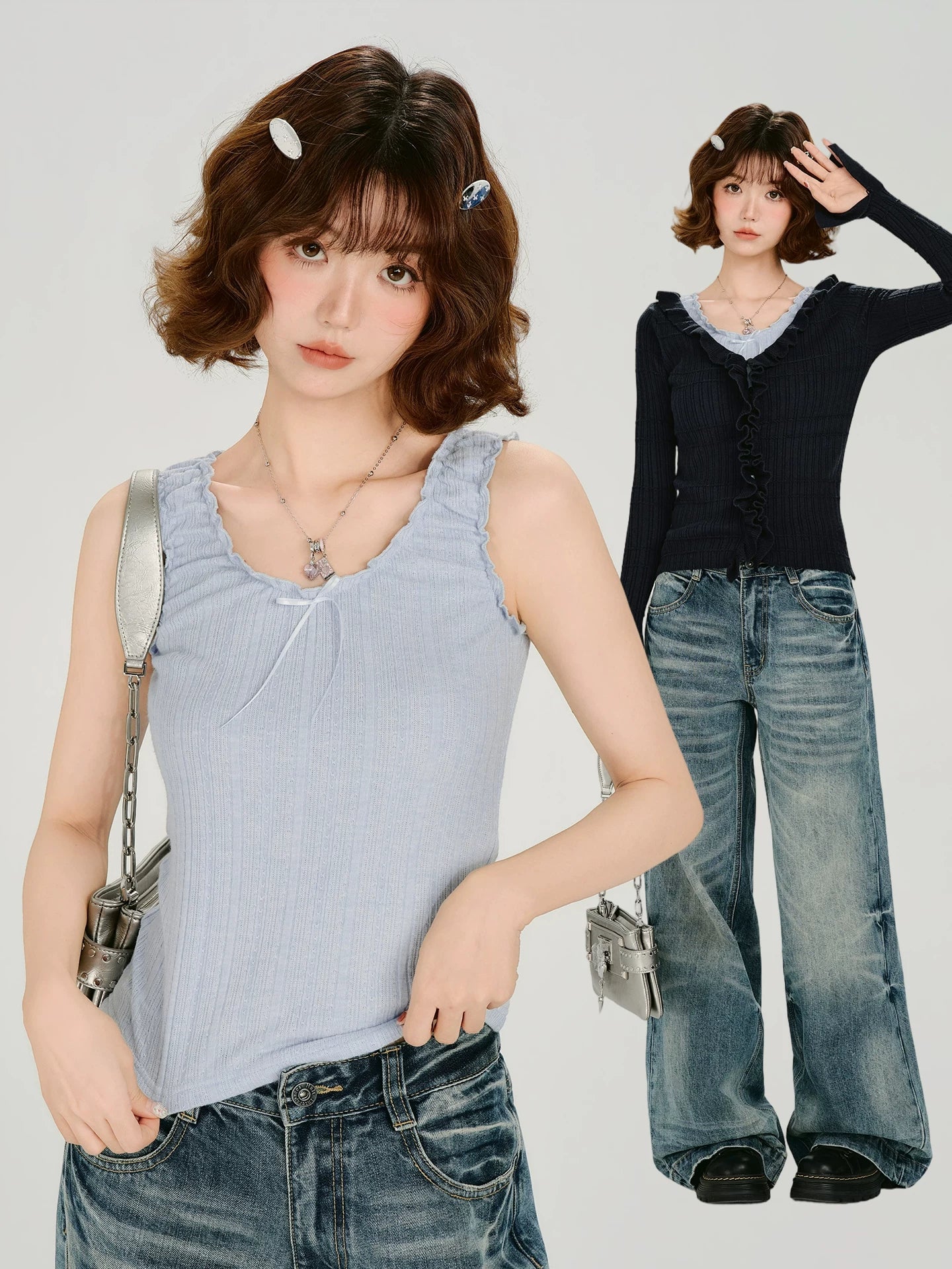 Girlyhalo Casual Versatile Knitted Cardigan
