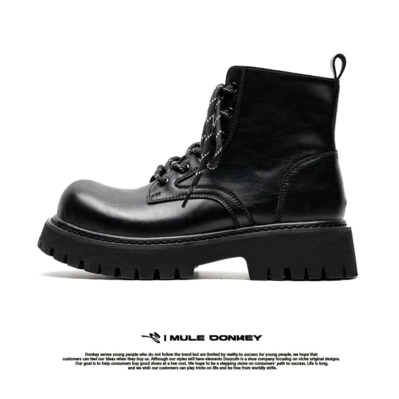 Donkey Thick-soled Heightening Versatile British Boots