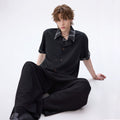 CHOR Checked Fake Two-piece Short-sleeved Shirt