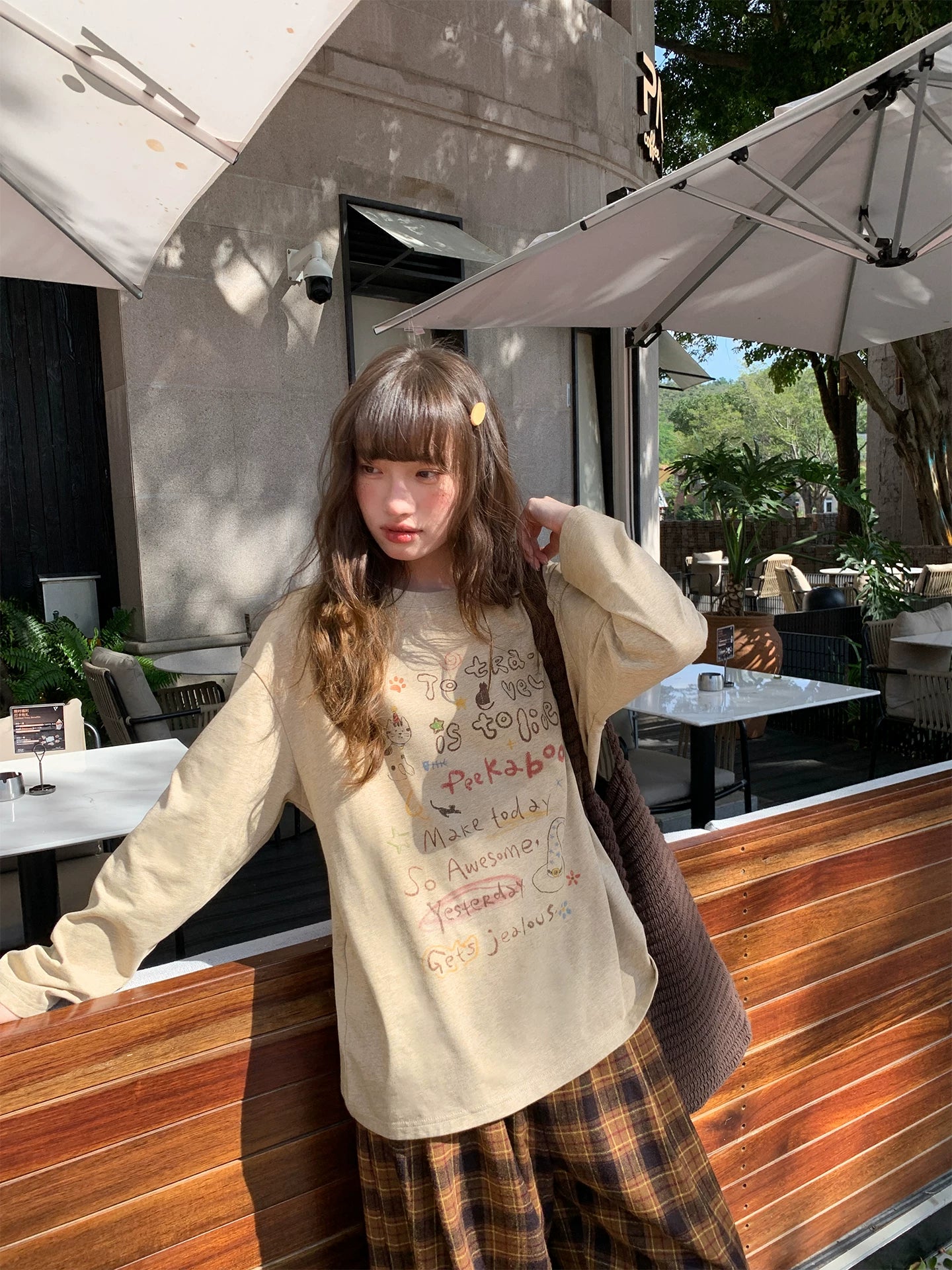 Kano Fun Print Loose Long Sleeve