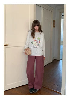 Kano Fun Graffiti Vegetable Print Long Sleeve