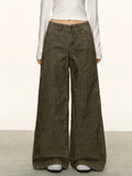 Anna Aneae Loose Wide Leg Straight Floor Pants Trousers