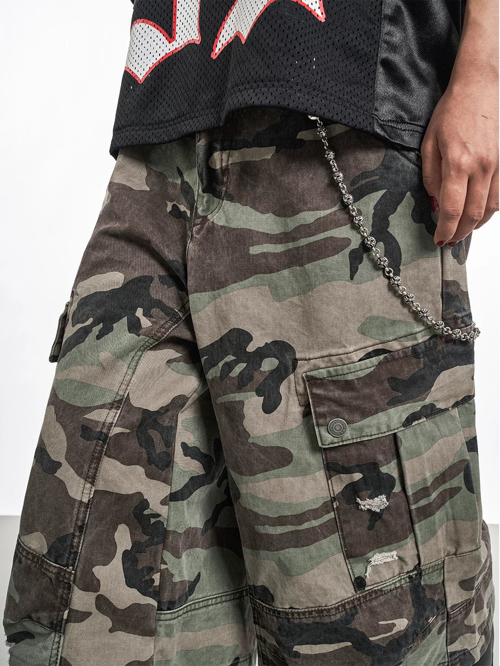 MT99 Three-dimensional Wear Multi-pocket Camouflage Shorts