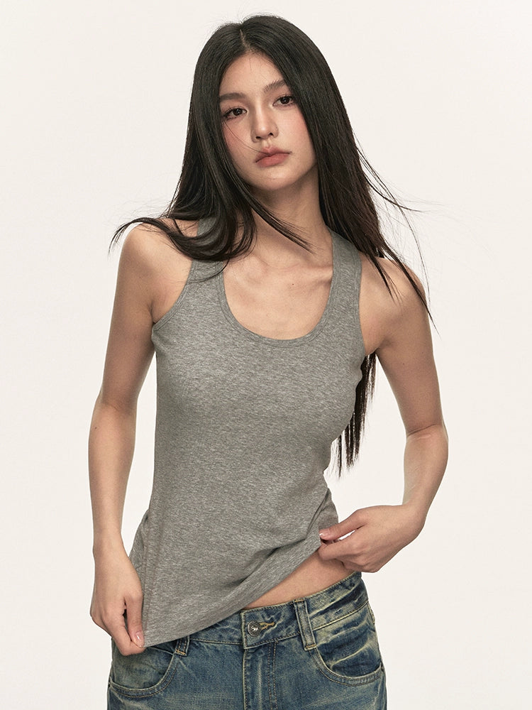 Anna Aneae Slim Fit Sleeveless Knitted Inner Suspender