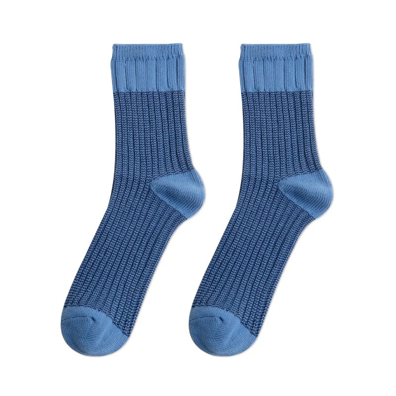 Maden Retro Contrasting Knitted Tube Socks