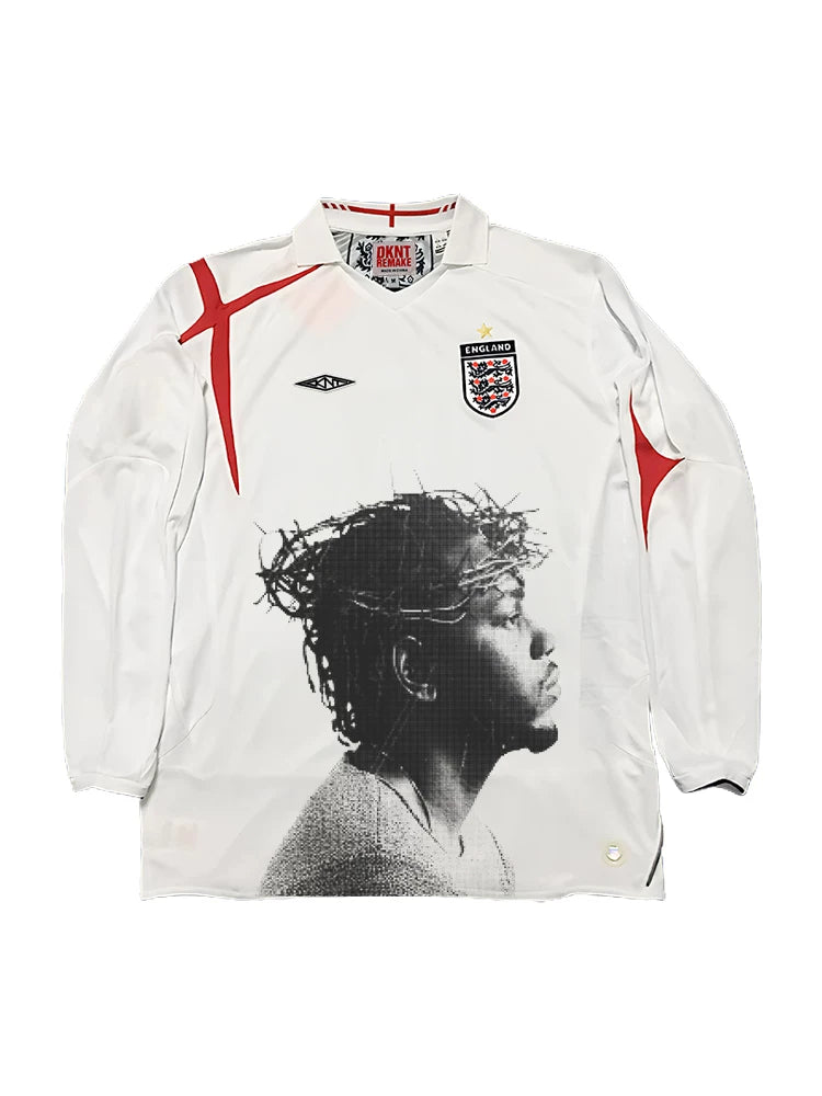 KANYE  REMAKE Portrait Print Casual Tee