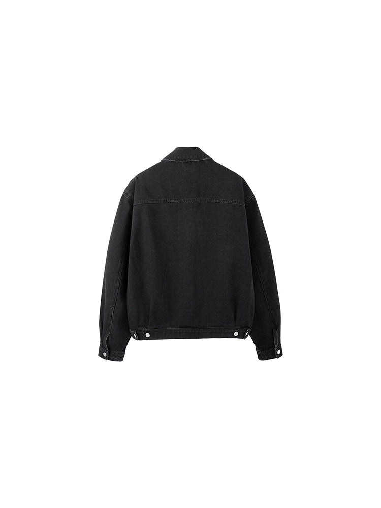 PLUS NO LOGO Washed Old Denim Jacket