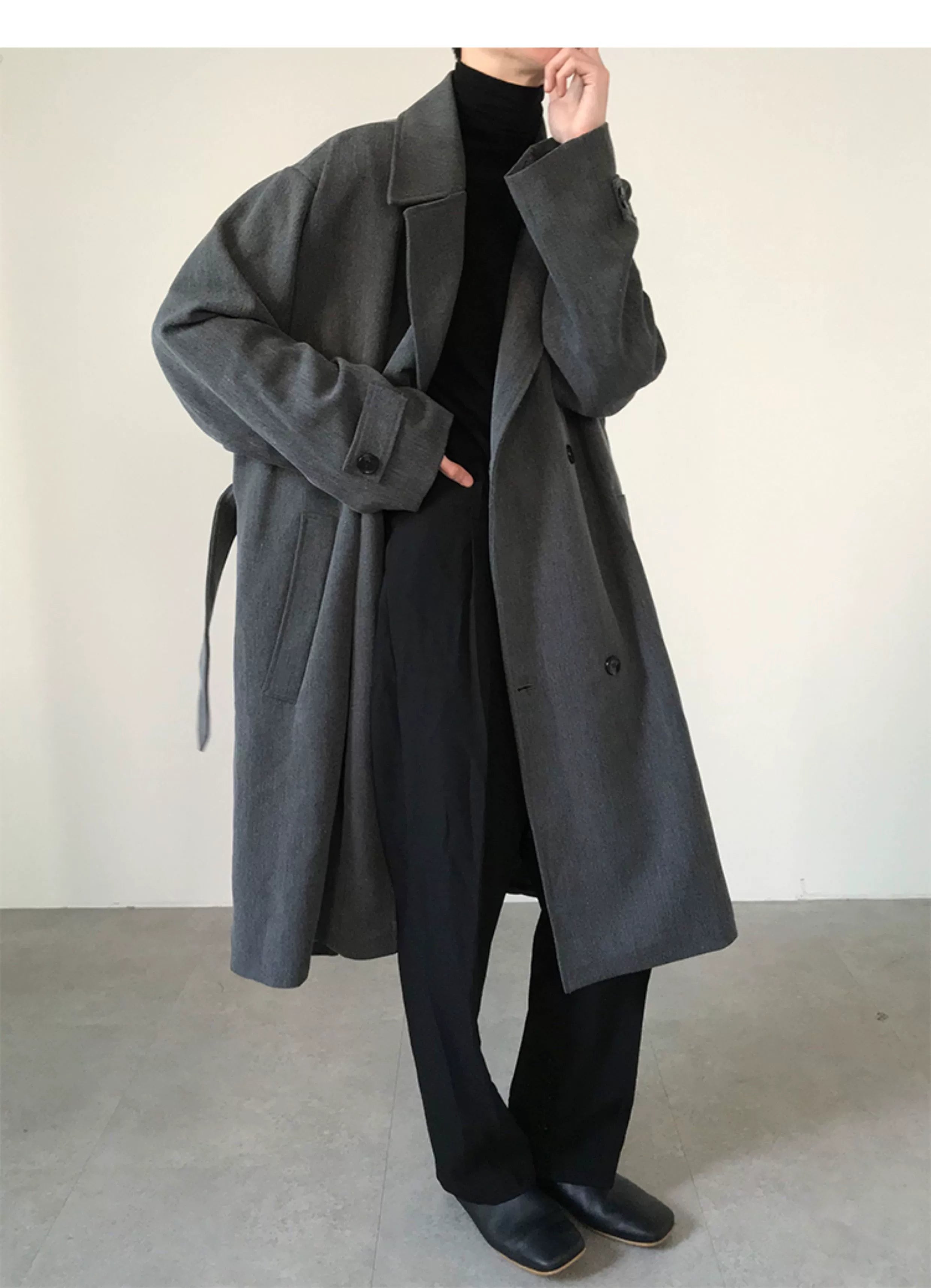 COLN Premium Double-breasted Coat