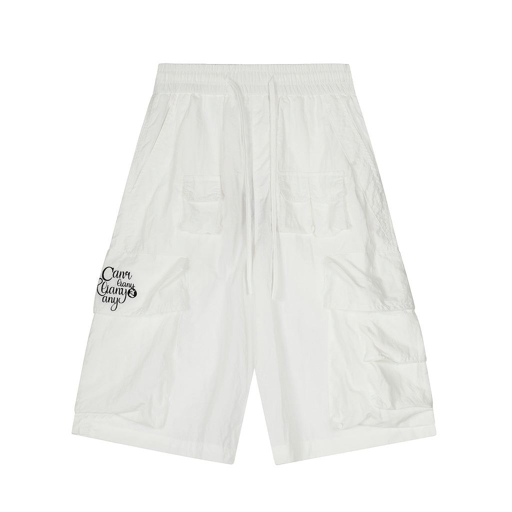 BLACKLISTS Quick-drying Multi-pocket Loose-fitting Five-point Pants