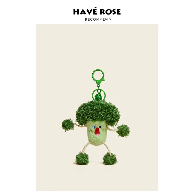 DINGROSEDAWN Scream Pull Vegetable Bag Pendant Plush Toy