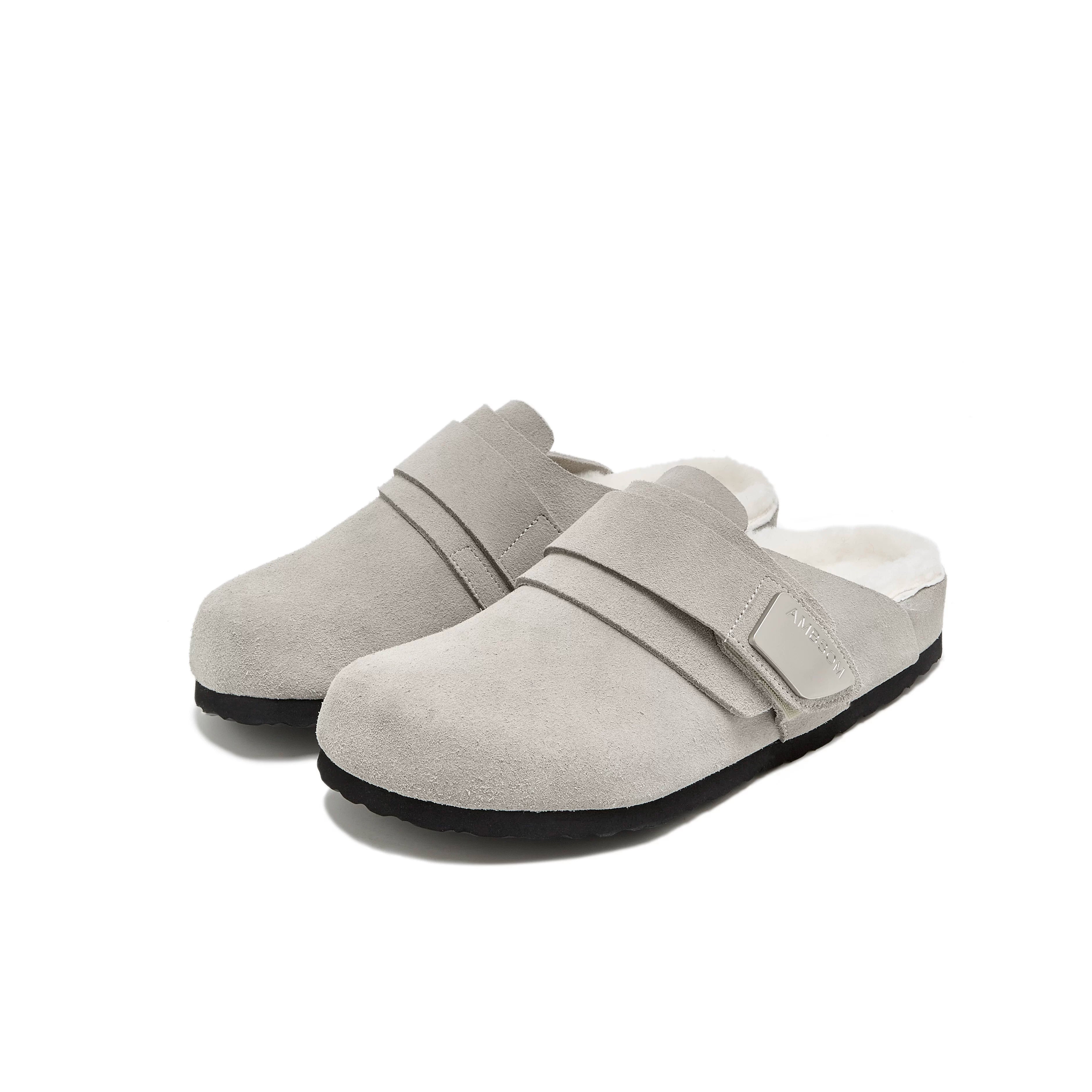 AMBSOM Leather Lazy Birkenstocks CLOGS