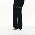 ATRY Vintage Casual Flower Embroidered Sweatpants