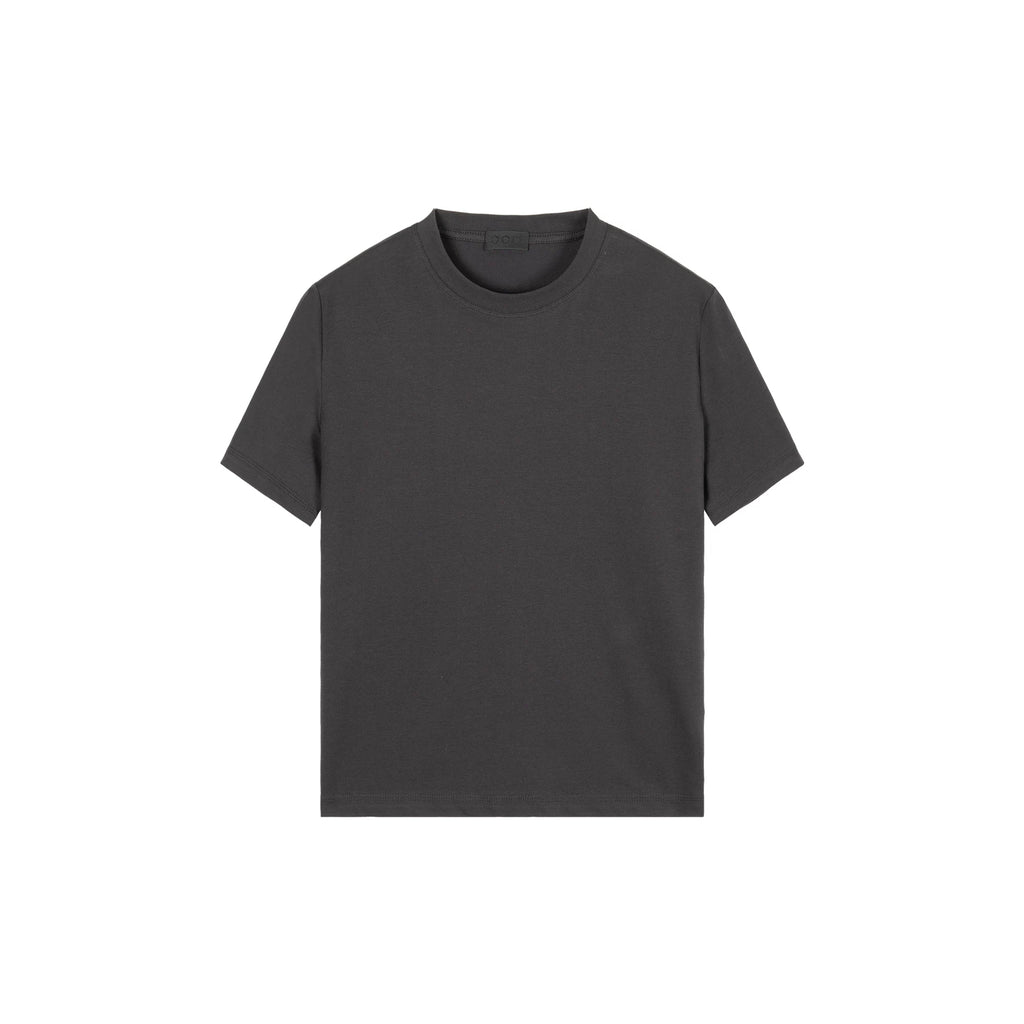 PLUS NO LOGO Retro Casual Simple Shoulder Tee