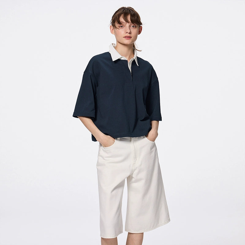 GU High Waist Retro Skinny Neutral Wide Leg Pants