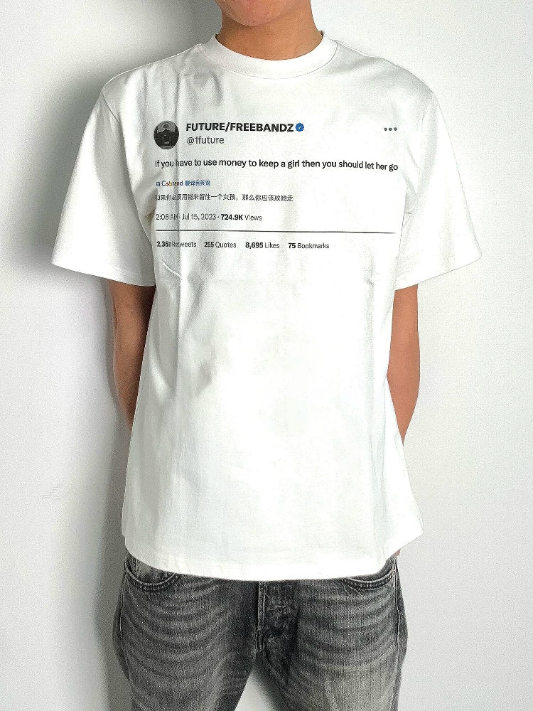 REMAKE King Quotes Direct Injection Printing Short Sleeves
