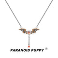 ParanoidP Sweet Cool Bat Wings Fringed Necklace